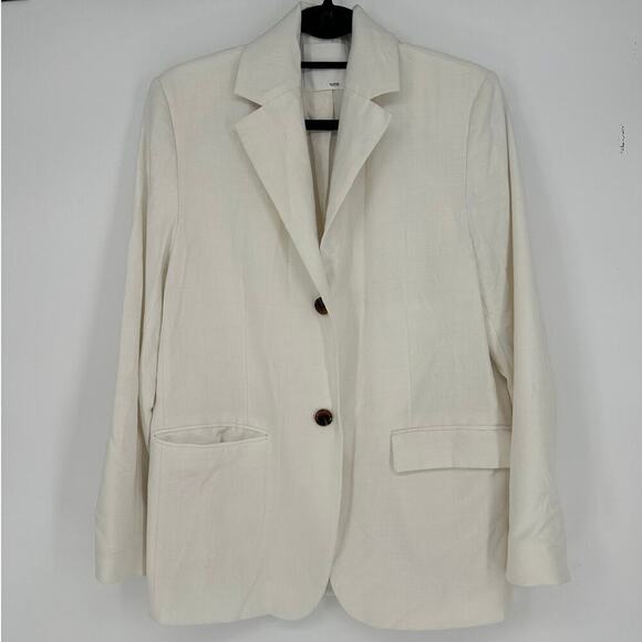 Samsoe Luzy Blazer in White - Picture 2 of 6